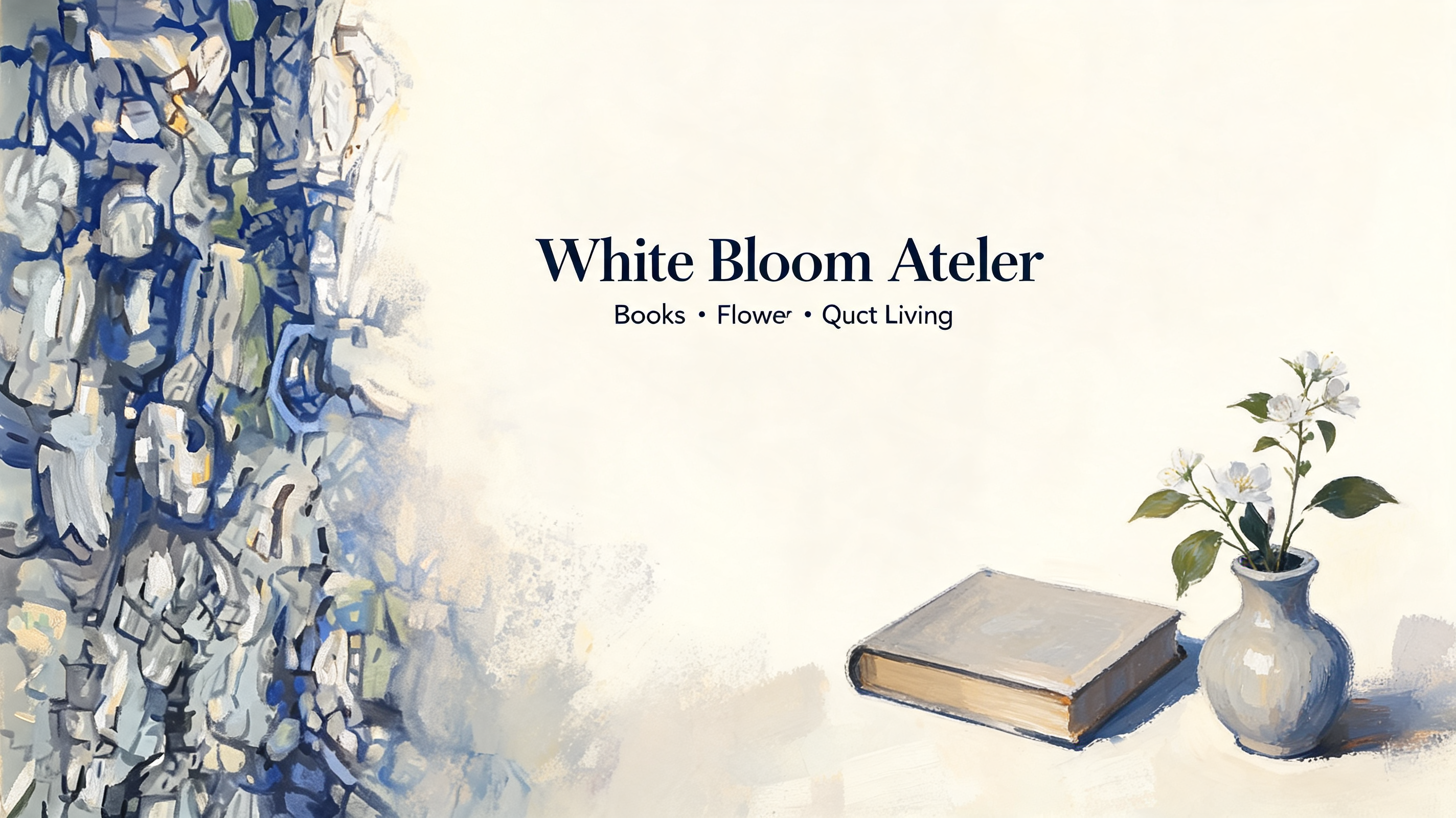 White bloom quiet books
