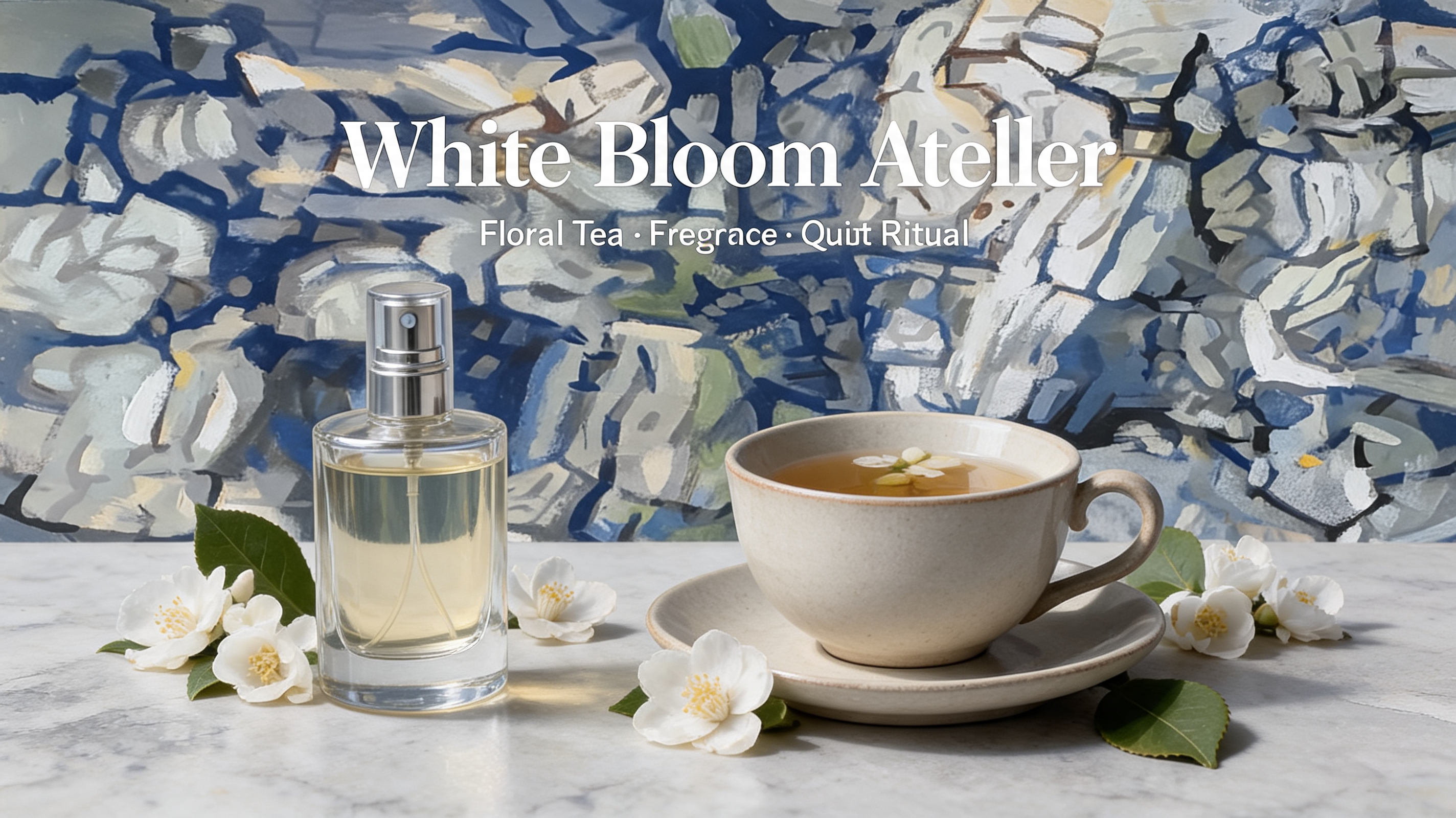 White bloom tea ritual