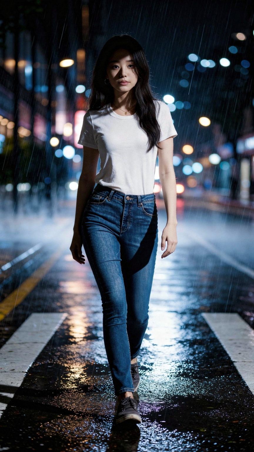 Noir rain walk