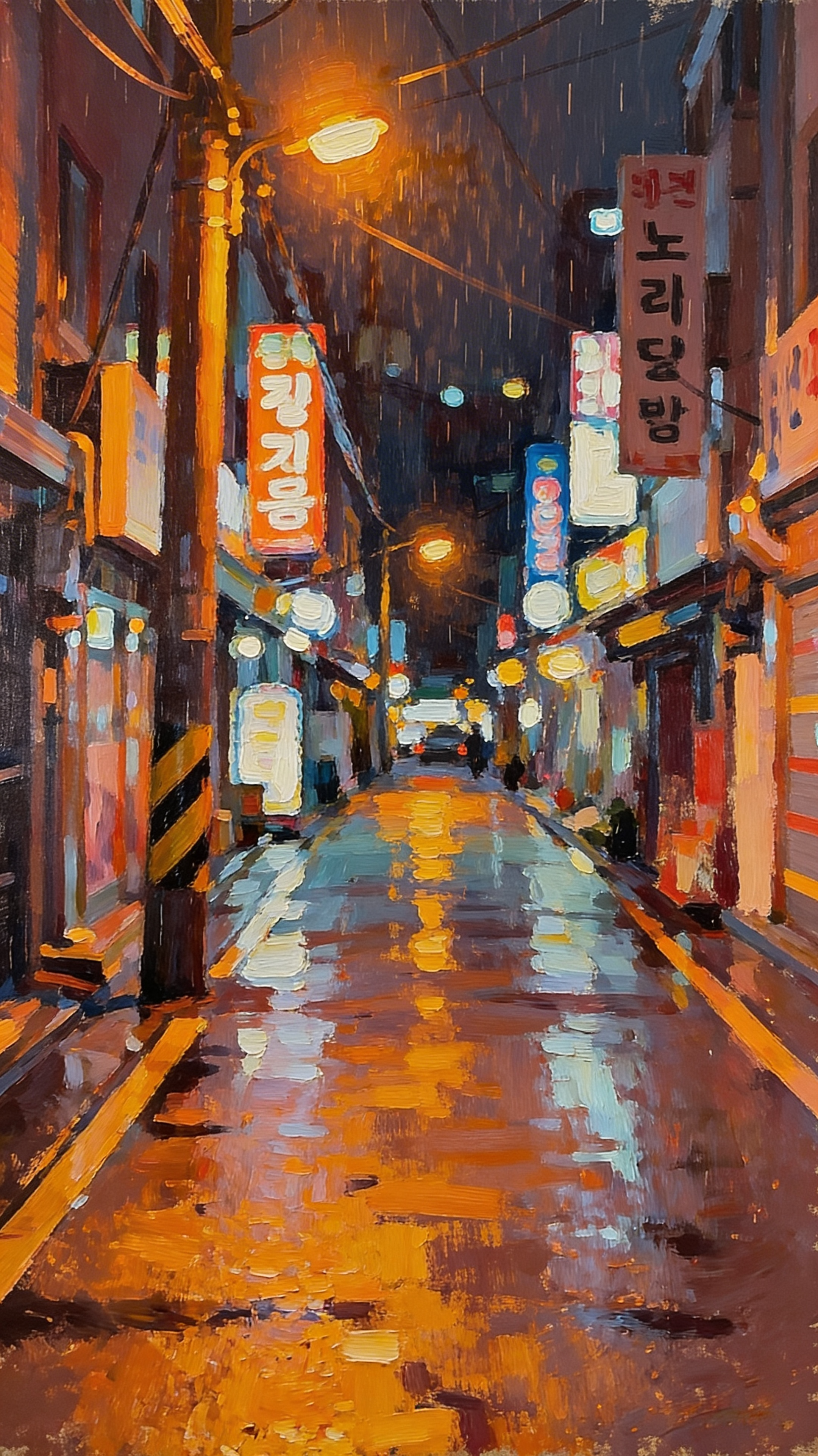 Painted rain alley