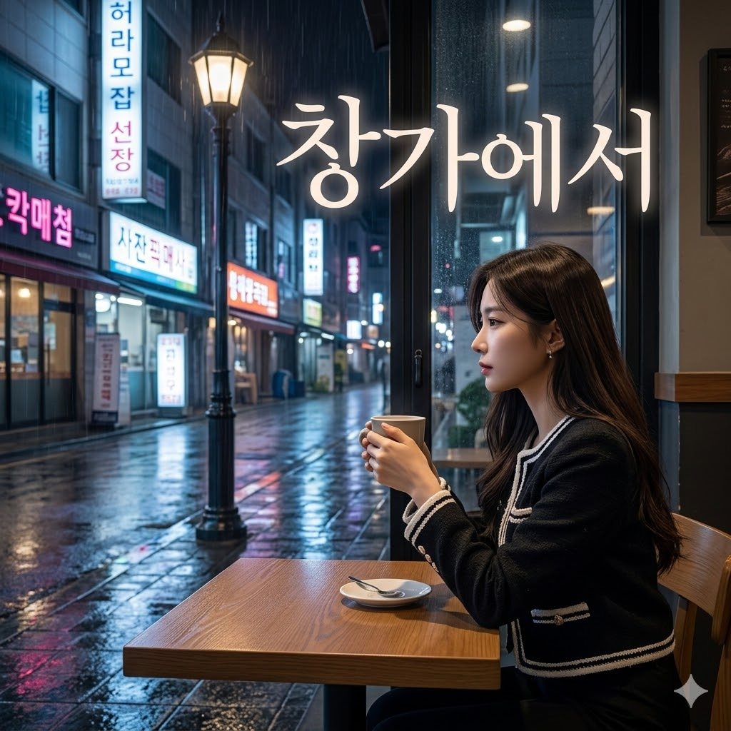Rainy cafe window OST cover sample